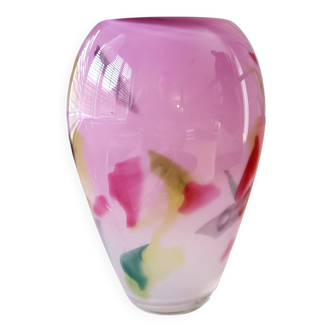 Vase Val saint lambert Studio Cristal, genummerd juin 112/1994, Liège
