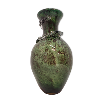 Vase en verre de Murano Italie années 1970