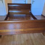 Lit Louis Philippe 140 x 190 bois massif
