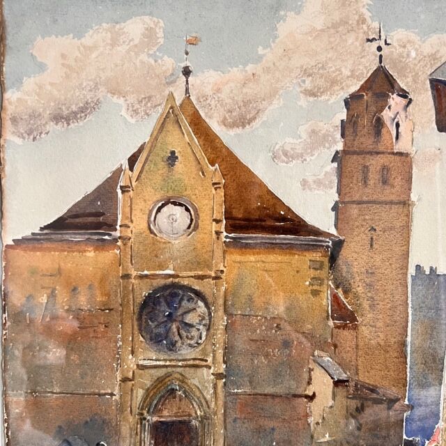 Aquarelle la madeleine à genève