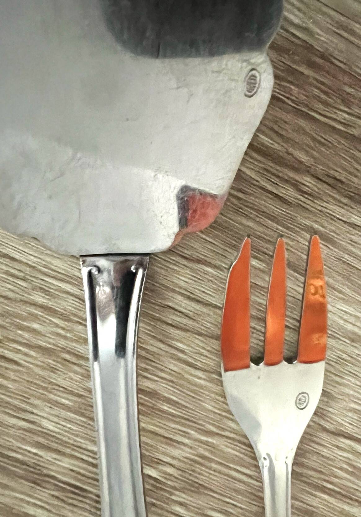 Jean Couzon 13-piece stainless steel dessert cutlery box/case