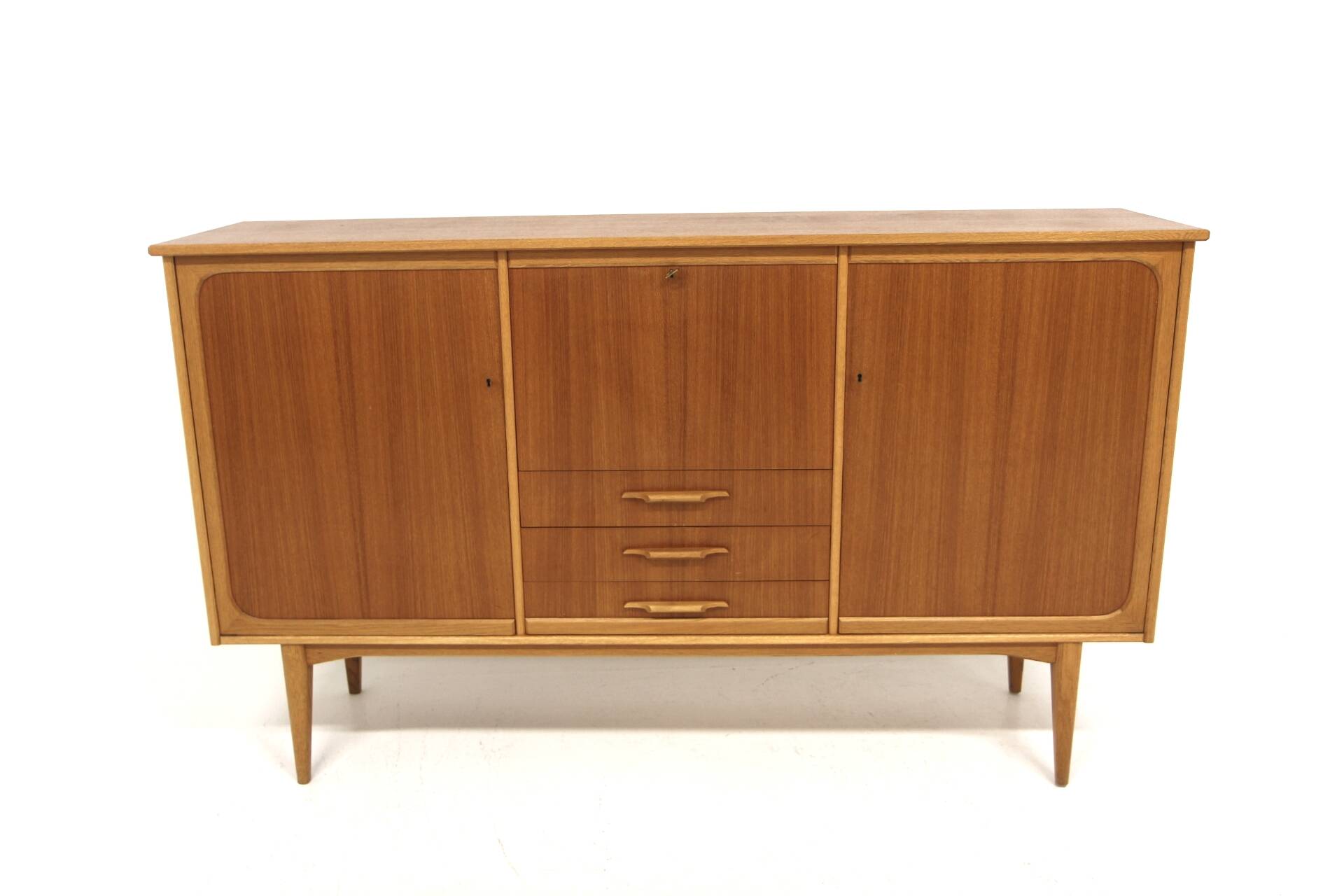 Scandinavian teak and oak sideboard, Sweden, 1960