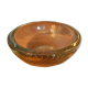 Bubbled crystal trinket bowl, 1960s