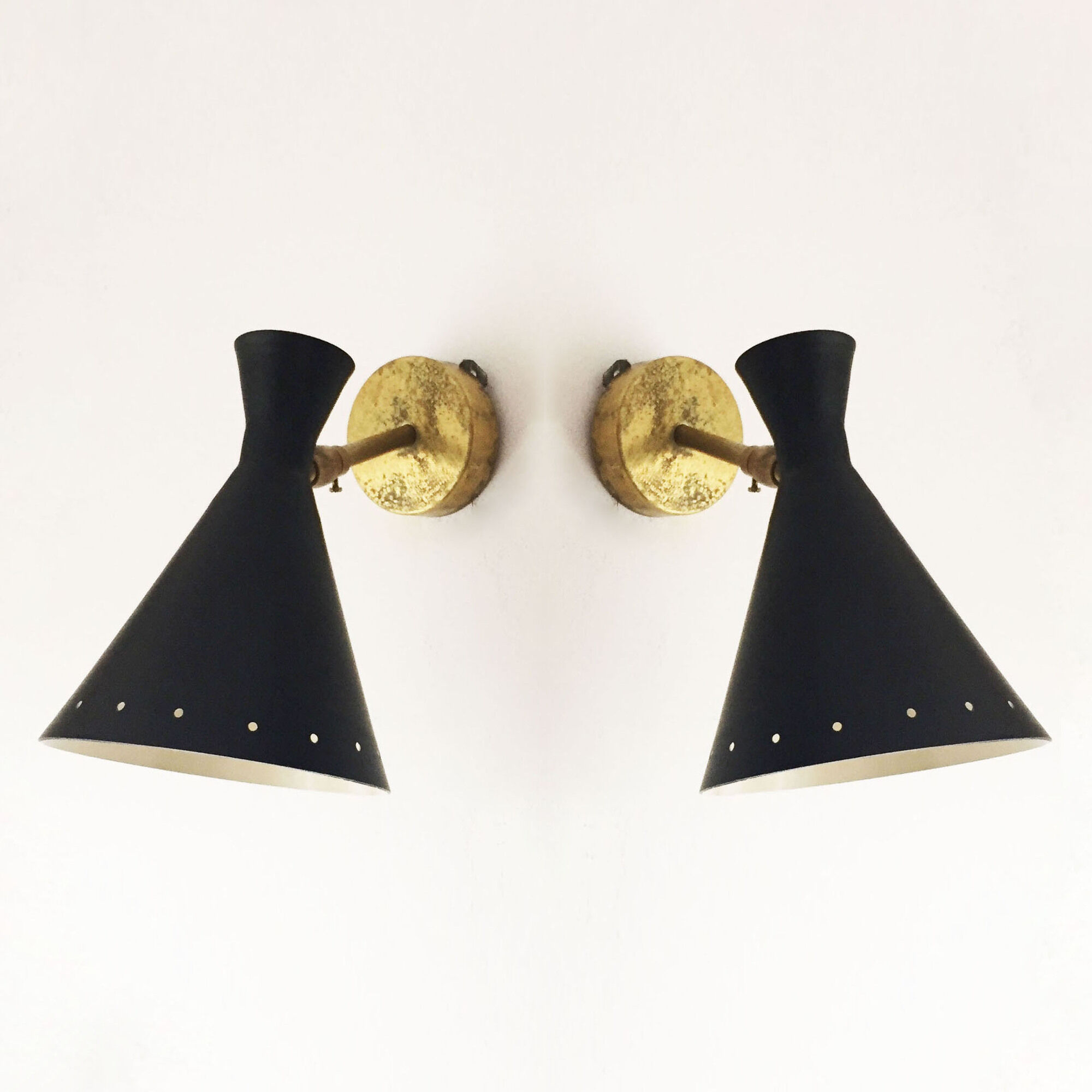 Pair of Italian design sconces 1950