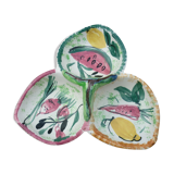 Aperitif dish made from 3 vallauris cups