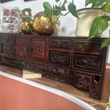 Antique Art Deco round vases Brass