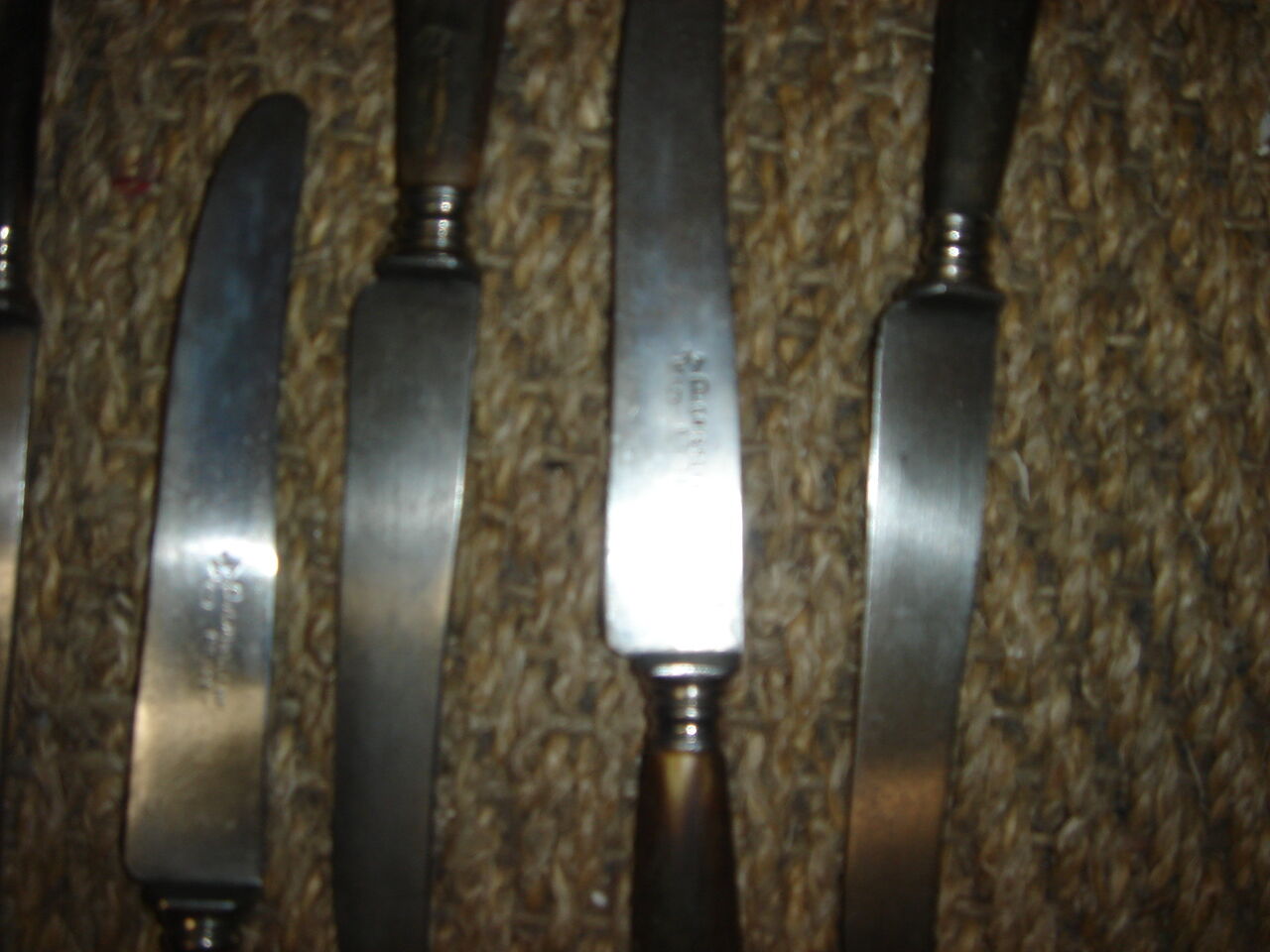 6 horn knives from 1960