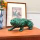 Céramique lion vert