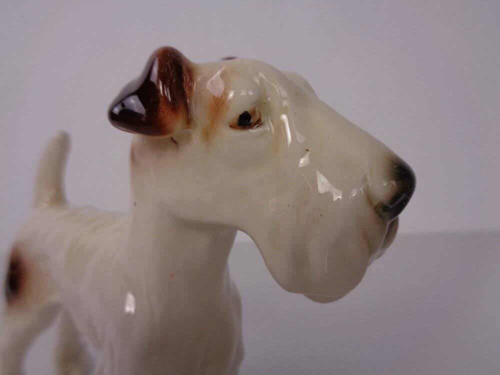 Porcelain Figurine of Fox Terrier, Denmark, 1950s