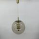 Doria Leuchten globe glass hanging lamp , 1970s