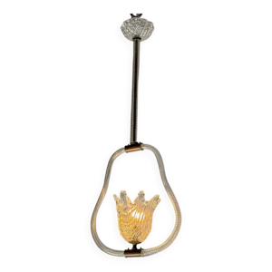 Lustre vénitien en verre - 1950