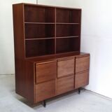 Old cabinet with drawers and showcase