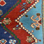 Original Shirvan Kazak Rug 310x210 cm Vintage, Blue, Red