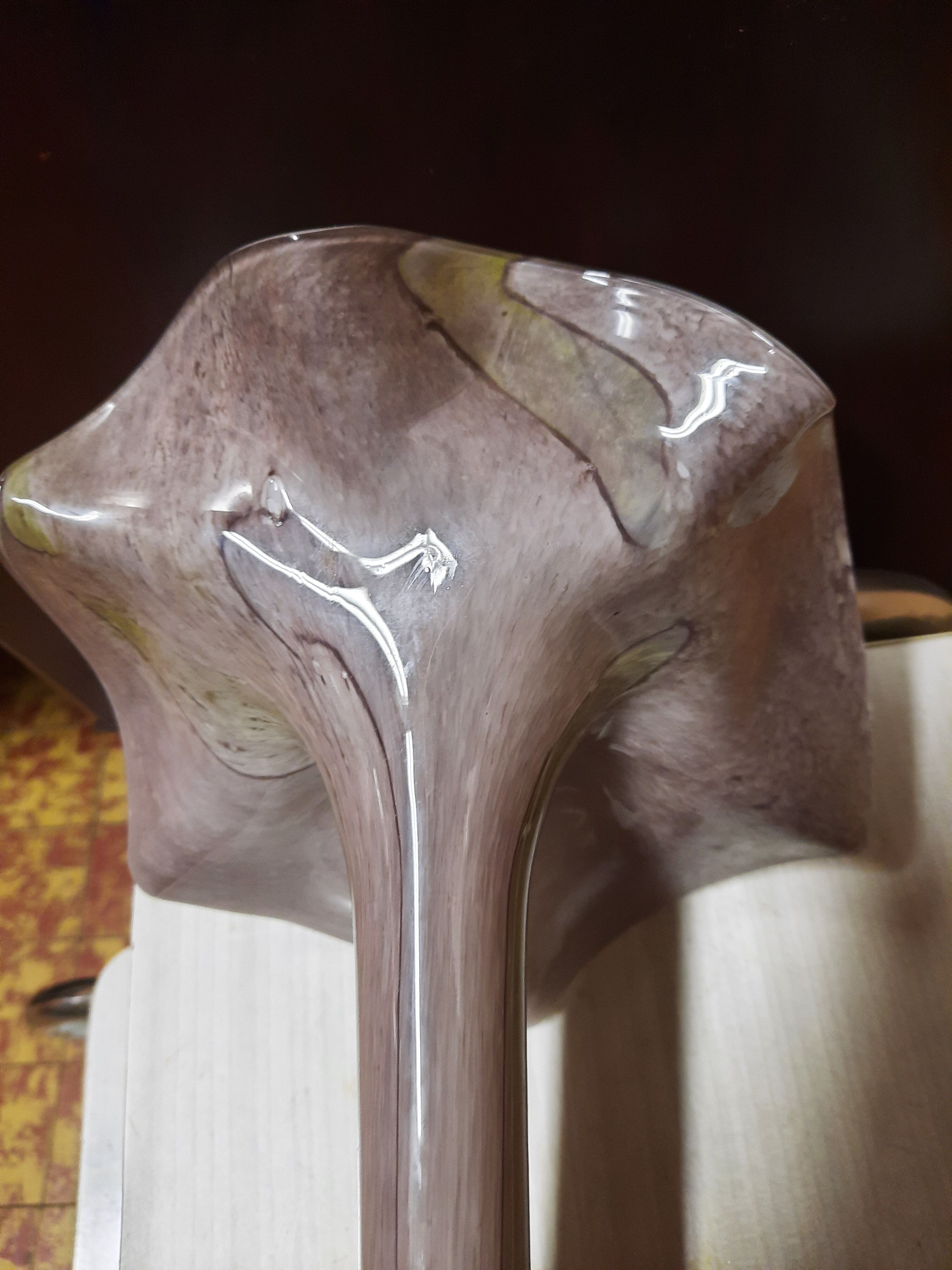 Murano colored glass vase