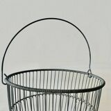 Ancien grand panier à oeufs en zinc