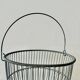 Ancien grand panier à oeufs en zinc
