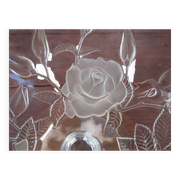 Coupe sur pied en verre, cristal opalescent