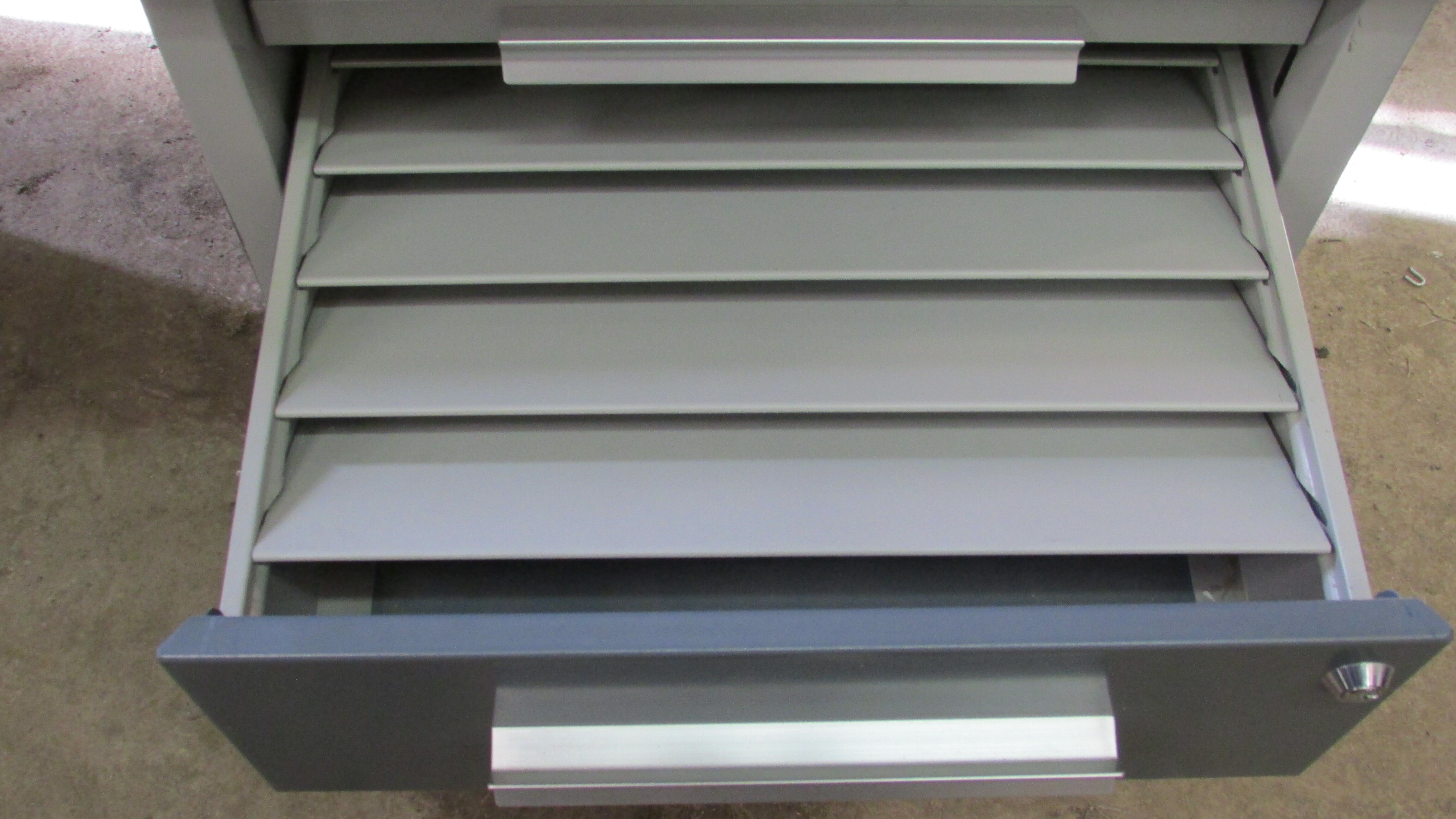 Industrial metal desk