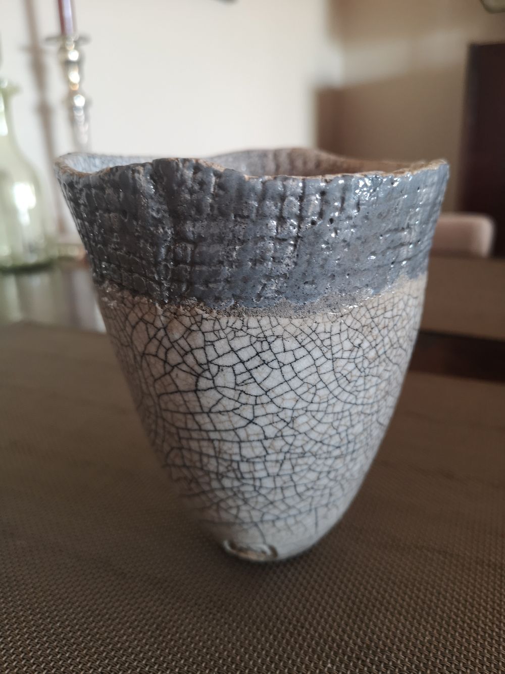 Cache-pot en céramique japonaise Raku