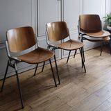 Pair of DC106 Giancarlo Pirretti chairs