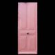Old solid wood entrance door H225xW86cm right-hand push