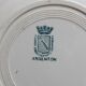 11 flat plates in iron earth "Argenton" Saint Amand early twentieth century