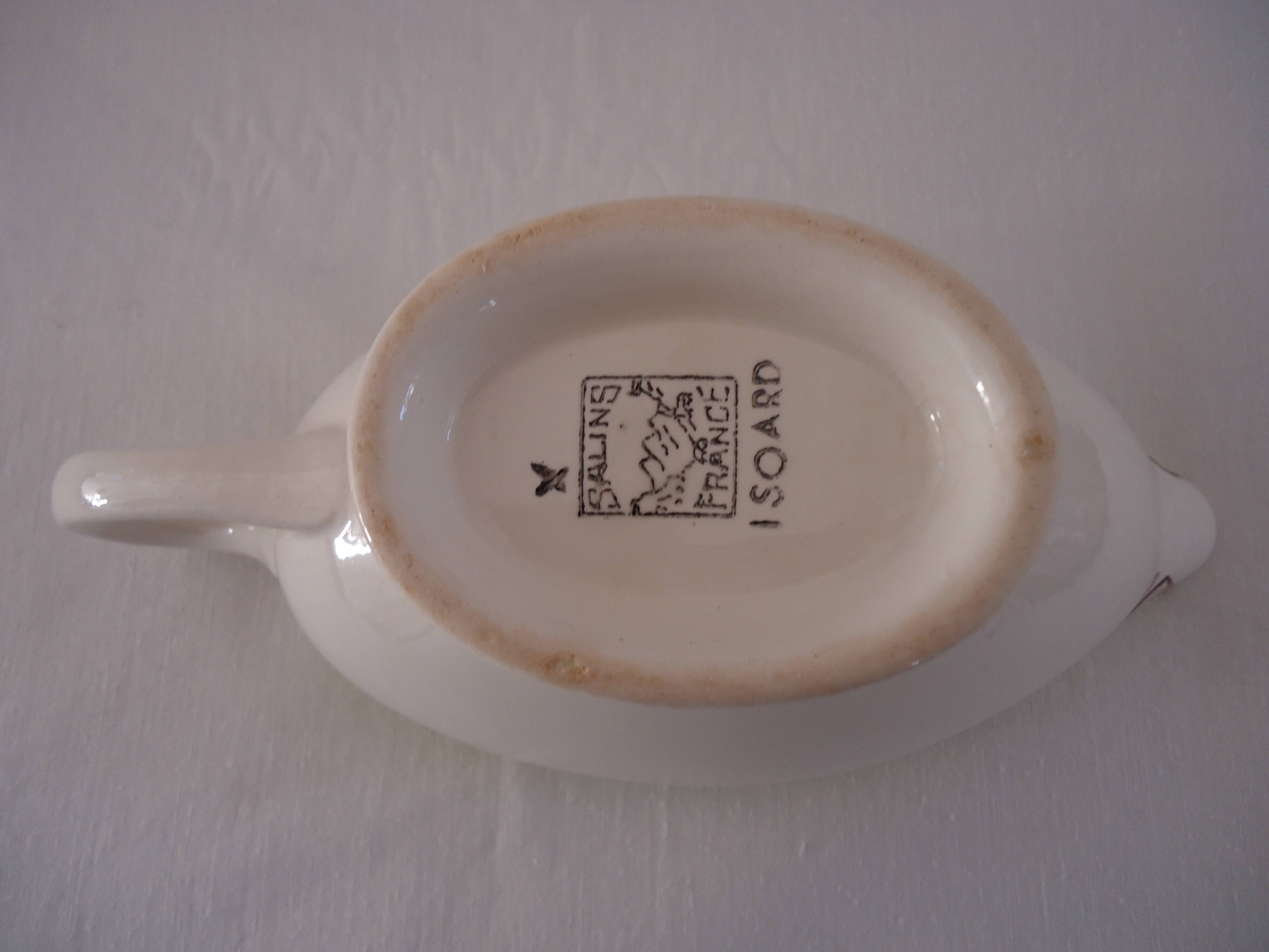 Salins porcelain gravy boat