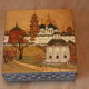 Hand-painted engraved and painted wooden box, seen from Moscow