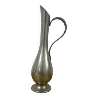 Vase soliflore étain, made in france, signature jean goardère