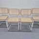 White Framed Marcel Breuer B32 Cesca chair