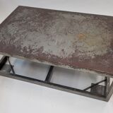 Industrial metal coffee table