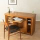 Very rare functional mid-century desk, 1960s, solid wood, Germany