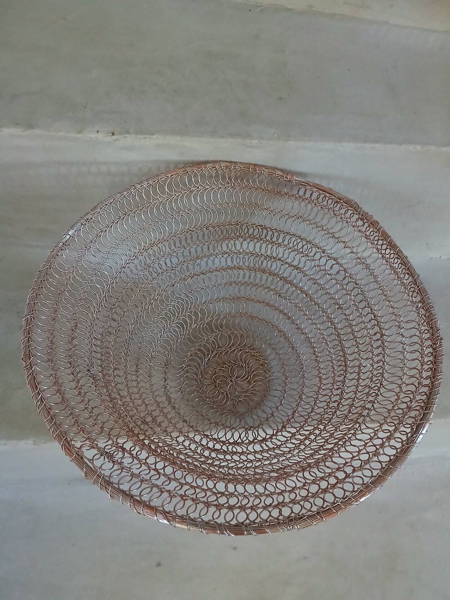 2 metal wire fruit baskets