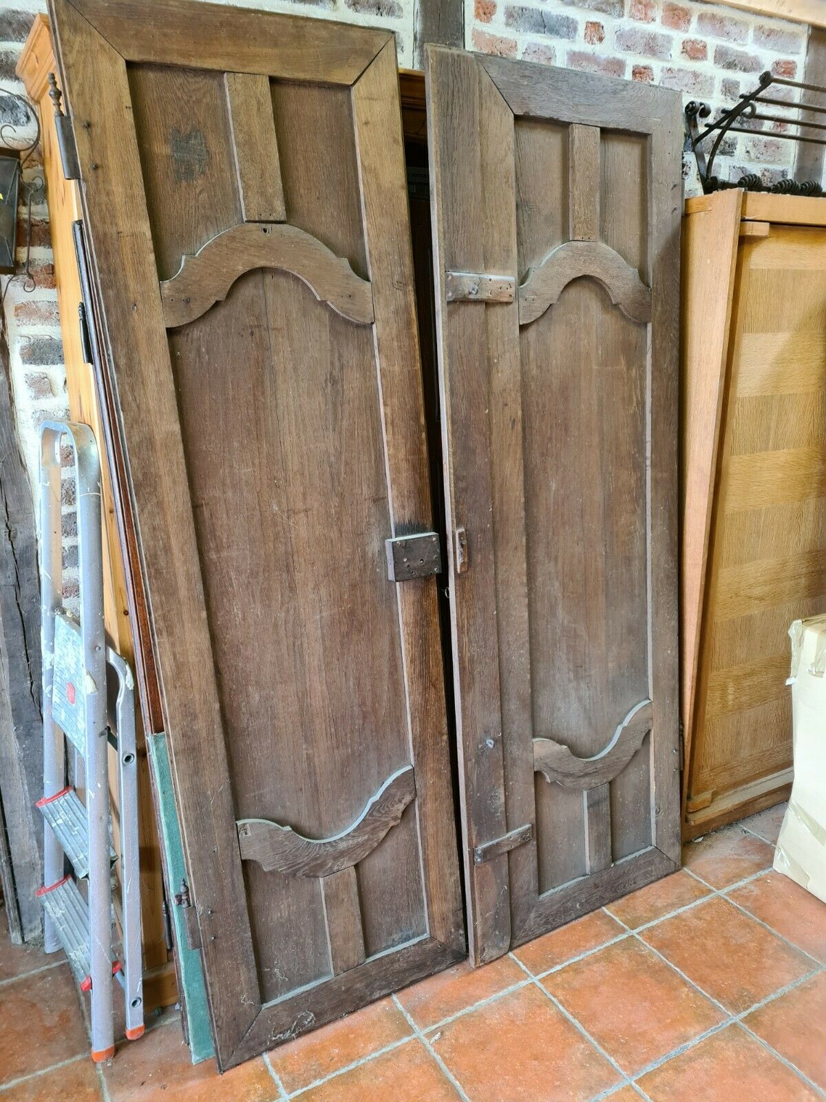 Pair of 19th century oak doors
