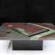 Table basse de Pierre Elie Gardette marqueterie d'ardoises