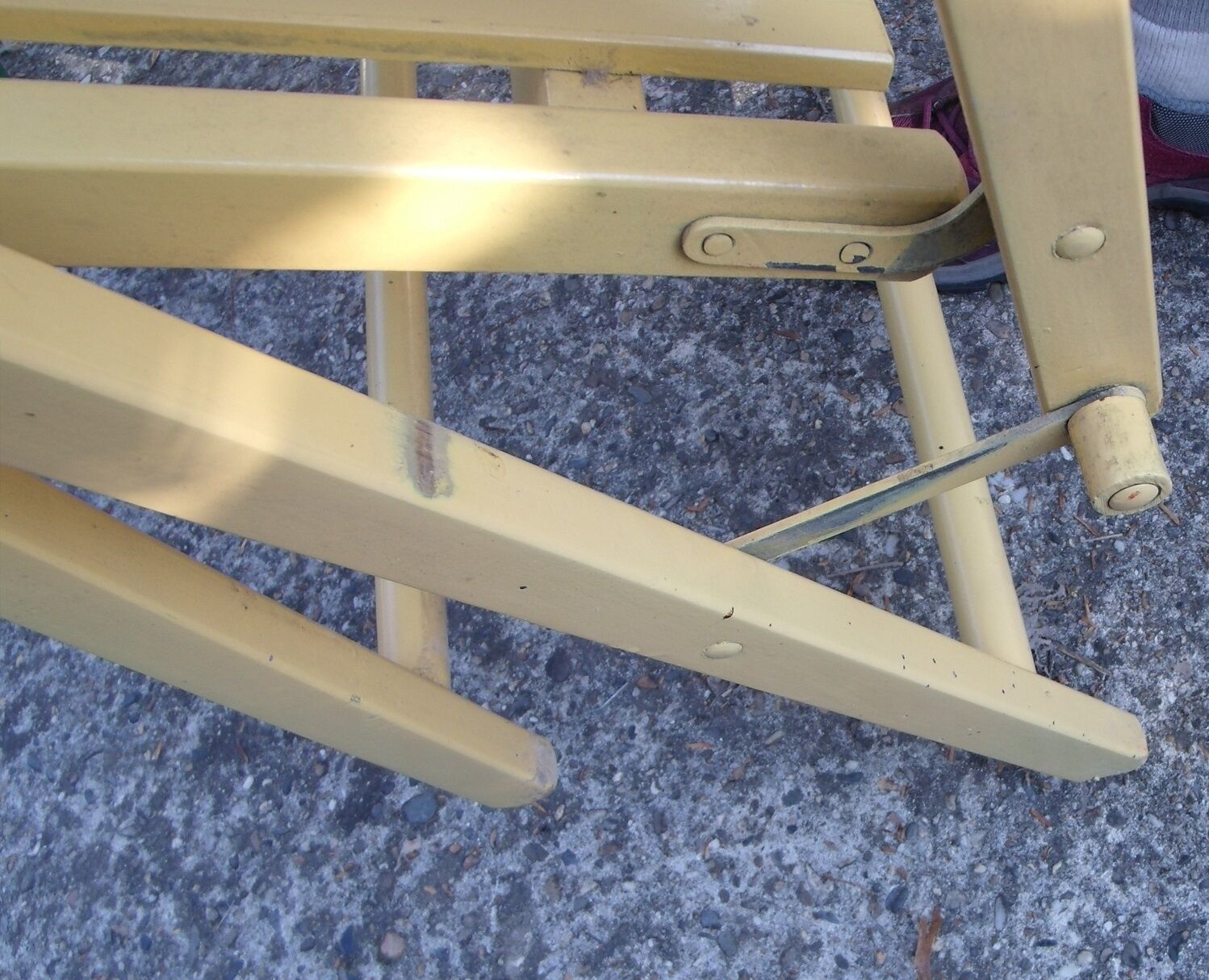 Lot de 4 fauteuils de jardin pliants en bois multicolore