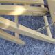 Lot de 4 fauteuils de jardin pliants en bois multicolore