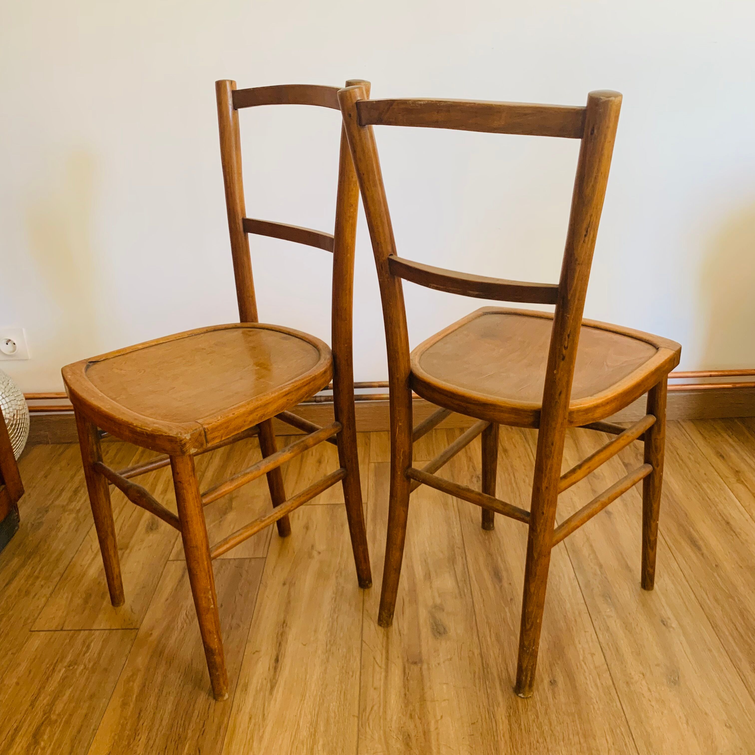 Pair of bistro chairs