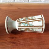 Asian ceramic tea set, mazagrans and teapot with landscape motif