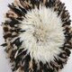 Juju hat 80cm blanc noir moucheté