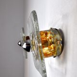 Pair of Albano Poli wall lamps for Poliarte, Italy, 1970