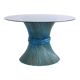 Table bamboo Mc Guire blue lazure