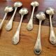 Christofle Set of 6 Lauriers model table spoons in silver-plated metal