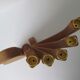 Wooden Swedish design 1970s candle holder (5 candles)  designed by Carl Nelson for Ta i Trä, Uppsala