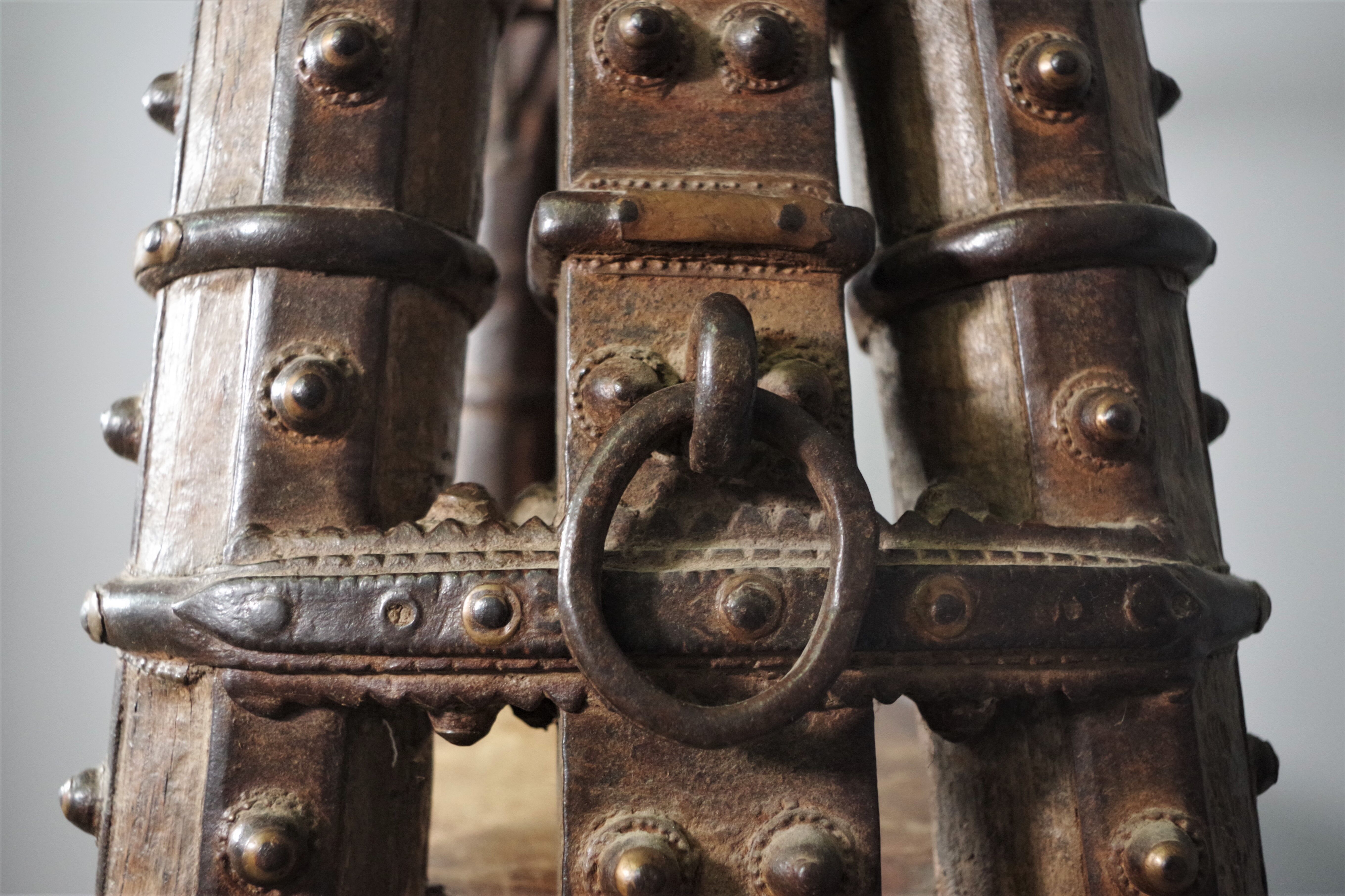 Ancient Indian library made of teak wood