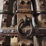 Ancient Indian library made of teak wood