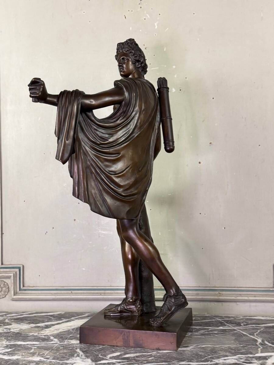 Apollo Belvedere, bronze after the antique, foundry mark, Jaboeuf and Rouard, Paris