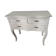Chest of drawers in wood painted grey