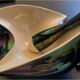 Ashtray and its pestle 6112 & candlestick 6146 Iridescent ceramic VERCERAM