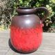 Fat Lava W.Germany 70s colors red brown chocolate vase